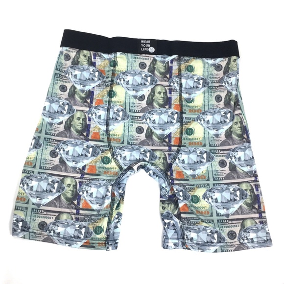 ❌SOLD❌ NEW American Flag Money Boxer Brieft 2 Pc - Picture 6 of 7